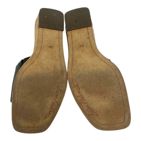 Sam Edelman Valery Leather Slip On Wedge Sandals Size 6.5 - Picture 8 of 10